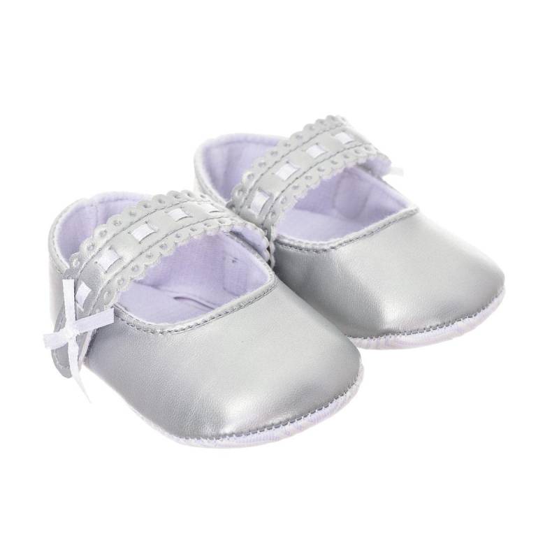 Flexible Schuhe mit selbstklebendem Verschluss C-4 für Babys 18 silber von Joom DACH
