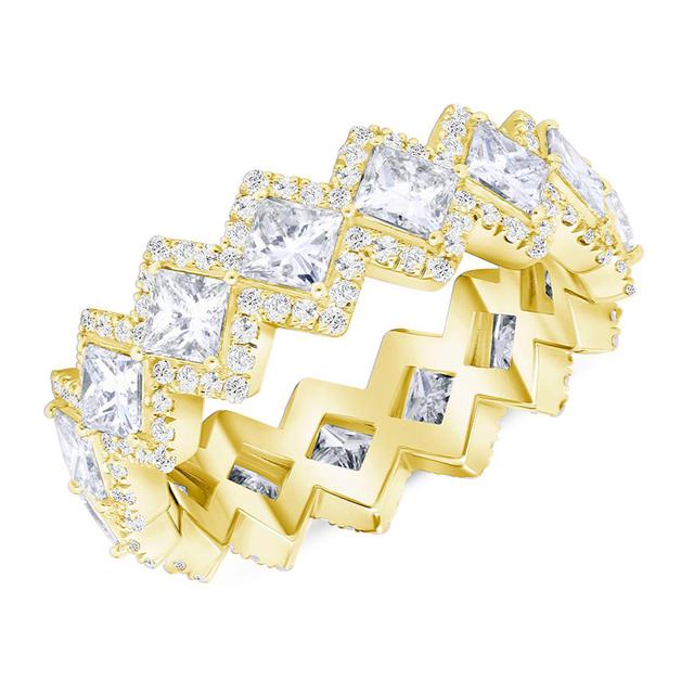 Zart gestaltete Eheringe für Frauen, brillante Zirkonia-Stein-Accessoires, modischer Verlobungsschmuck für Frauen 10 von Joom DACH