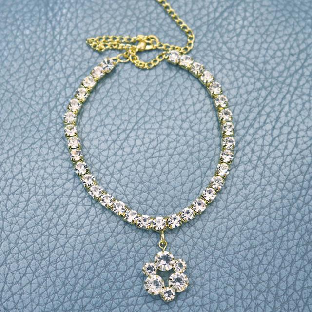 Zarte Wassertropfen Herz Kristall Anhänger Fußkettchen für Frauen Mädchen Barfuß Sandalen Armband Knöchel Zubehör Party Schmuck 22CM von Joom DACH