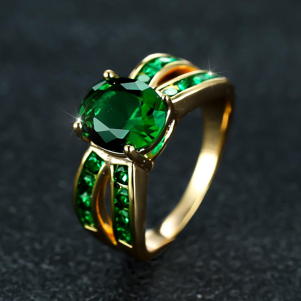 Zarter grüner ovaler Zirkonia-Stein-Hohlring für Frauen, luxuriöse Eheringe, goldfarben, Verlobungsschmuck 8 grün Zarter grüner ovaler Zirkonia-Stein-Hohlring für Frauen, luxuriöse Eheringe, goldfarben, Verlobungsschmuck 8 grün von Joom DACH