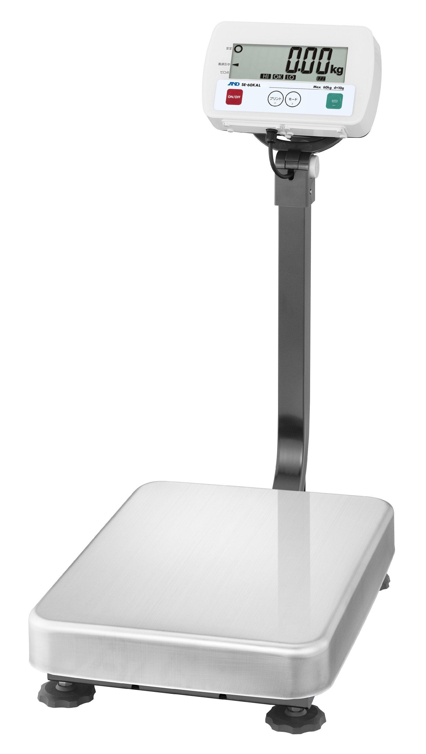 Zertifizierte staubdichte und wasserdichte Tischwaage 150kg Minimum Pfanne 3 A&D SE-150KAL-K von Joom DACH