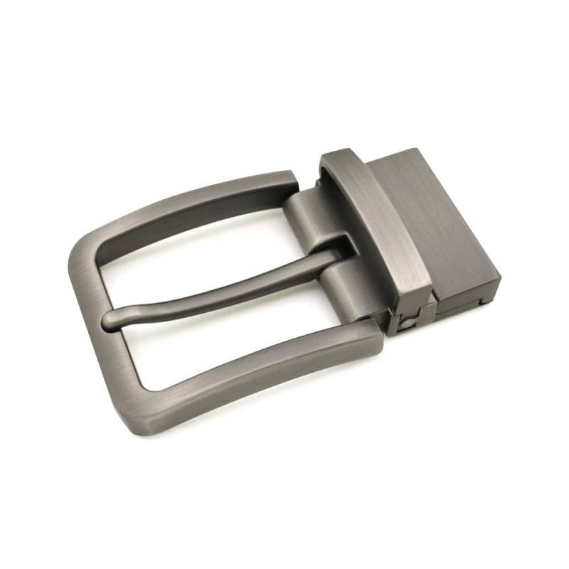 Zinklegierung Handwerk DIY Casual Ersatz End Bar Bund Kopf 35 mm Dornschließe klassische Gürtelschnallen grau von Joom DACH