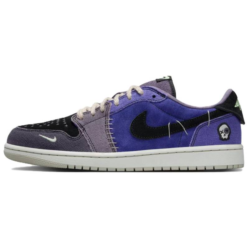 Zion Williamson x Air Jordan 1 Retro Low OG Voodoo Alternate Herren Sneaker Blau Regency-Lila Dampfgrün IH2309-500 von Joom DACH