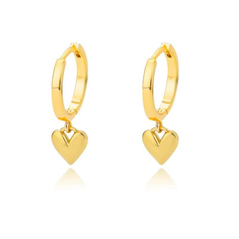 Zirkon Herz Pendientes Ohrringe Für Frauen Edelstahl Gold Farbe Piercing Ohrring 2024 Trend Zubehör Schmuck aretes mujer CHINA von Joom DACH
