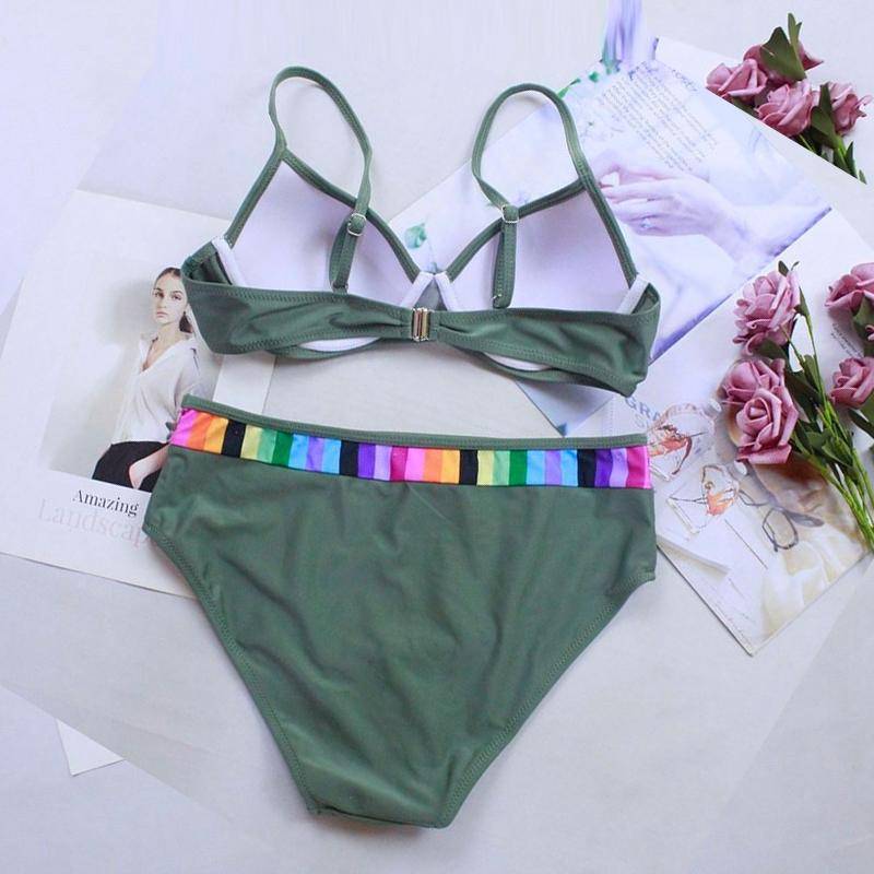 Zweiteilige Sets Damenbekleidung Anzug trennt Badebekleidung Gepolsterter Push-up-BH für Damen Bikini-Set Badeanzug Badeanzug Muster Streifen Strandmode XXL Zweiteilige Sets Damenbekleidung Anzug trennt Badebekleidung Gepolsterter Push-up-BH für Damen Bikini-Set Badeanzug Badeanzug Muster Streifen Strandmode XXL von Joom DACH