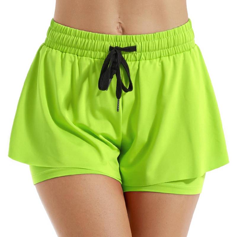 Zweiteilige hochelastische Sportshorts für Damen für Training, Fitness, Laufen und Urlaub M Zweiteilige hochelastische Sportshorts für Damen für Training, Fitness, Laufen und Urlaub M von Joom DACH