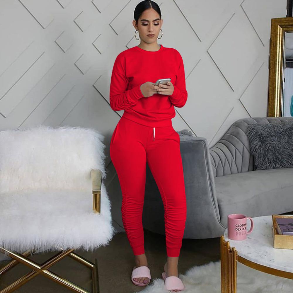 Zweiteiliges Set für Damen, 2-teiliges Set, gestapelte Leggings, Kleidung für Frauen, Outfits, gestapelte Hosen, Trainingsanzug, weibliche Herbstkleidung XL Zweiteiliges Set für Damen, 2-teiliges Set, gestapelte Leggings, Kleidung für Frauen, Outfits, gestapelte Hosen, Trainingsanzug, weibliche Herbstkleidung XL von Joom DACH
