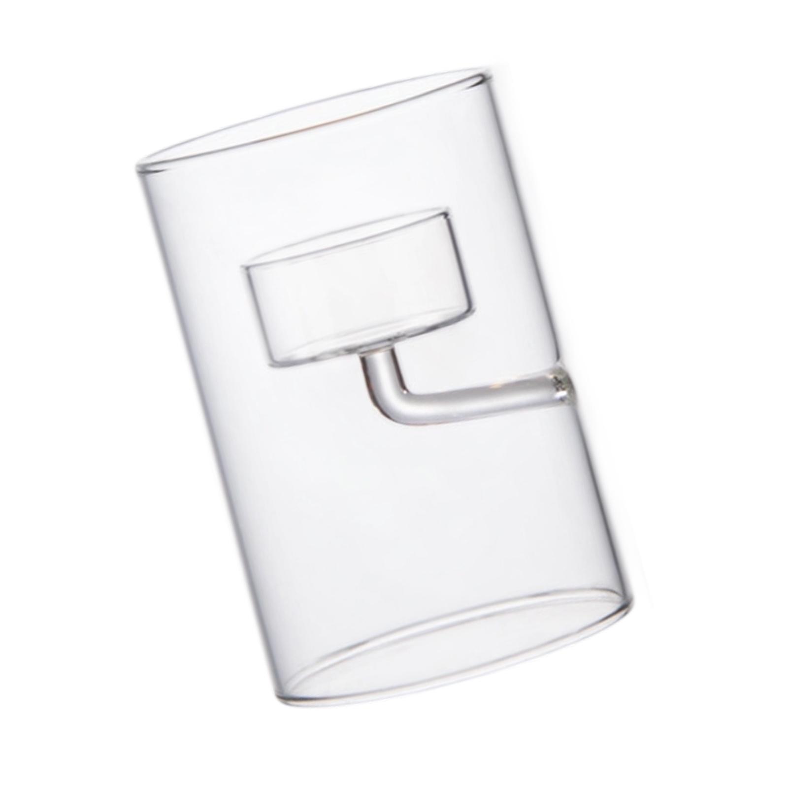 Zylinder Glas Kerzenhalter Teelichthalter Mit Winddichtem Design Für Hochzeitsmittelstücke Heimdekorationen Tischkunst 1 transparent von Joom DACH