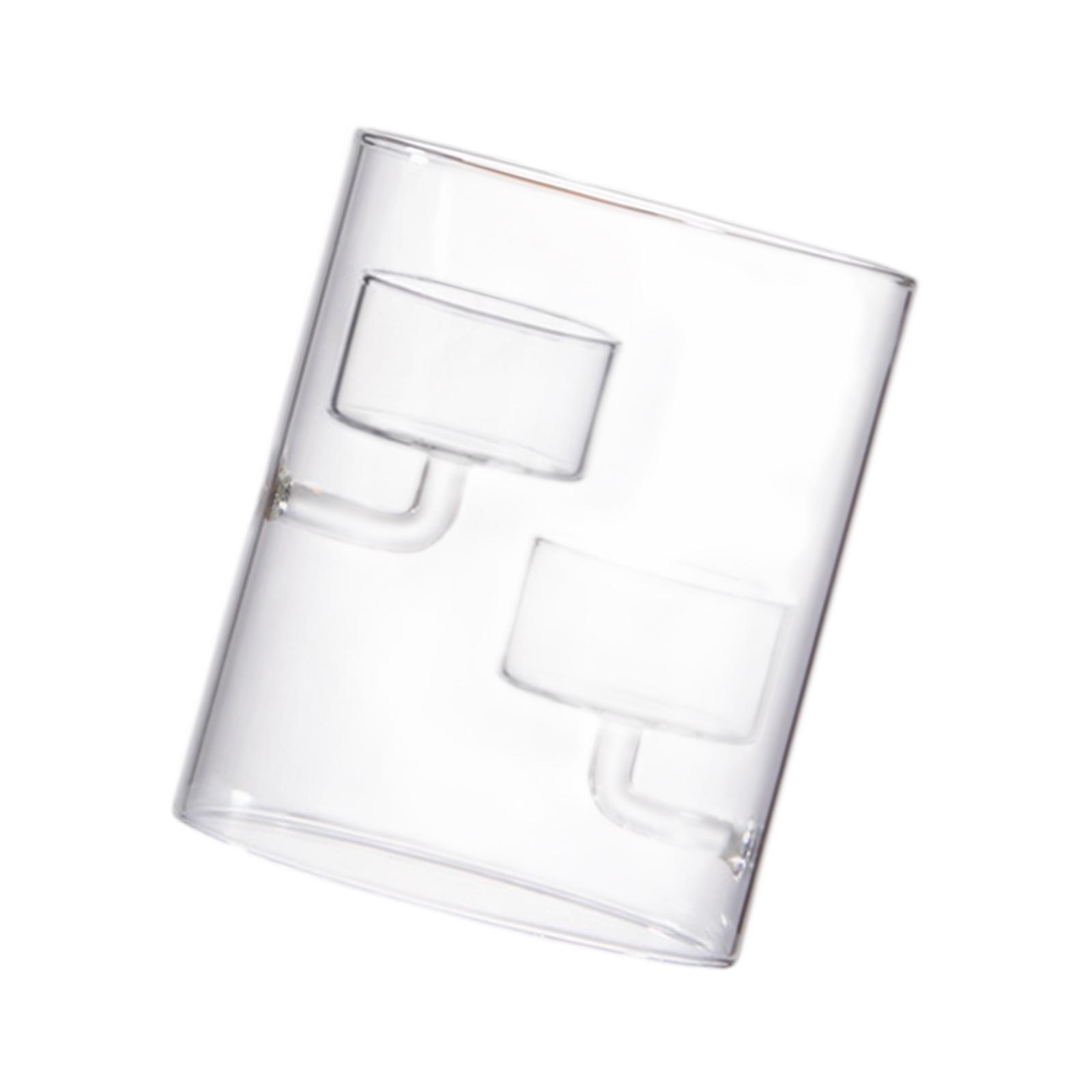 Zylinder Glas Kerzenhalter Teelichthalter Mit Winddichtem Design Für Hochzeitsmittelstücke Heimdekorationen Tischkunst 2 transparent von Joom DACH