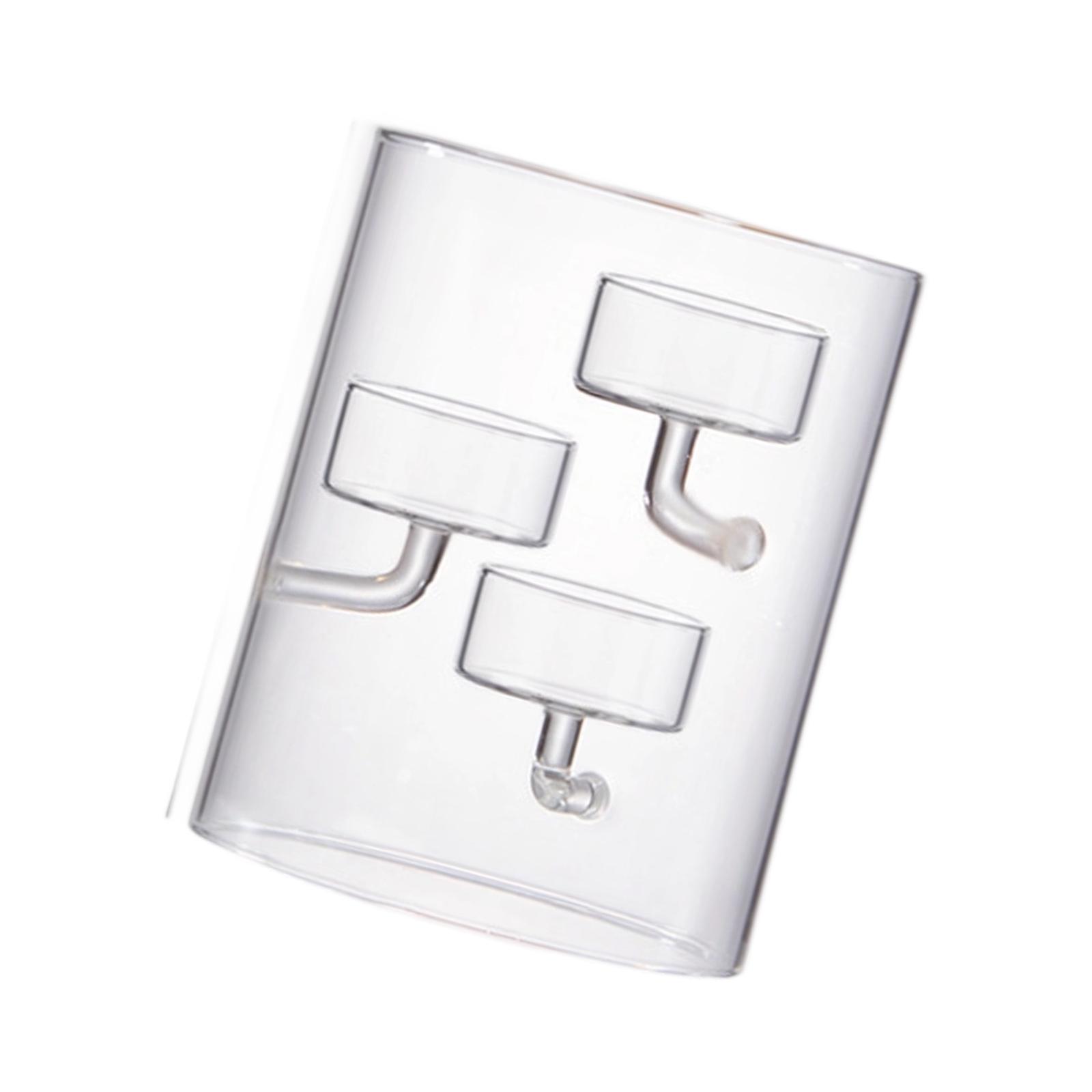 Zylinder Glas Kerzenhalter Teelichthalter Mit Winddichtem Design Für Hochzeitsmittelstücke Heimdekorationen Tischkunst 3 transparent von Joom DACH