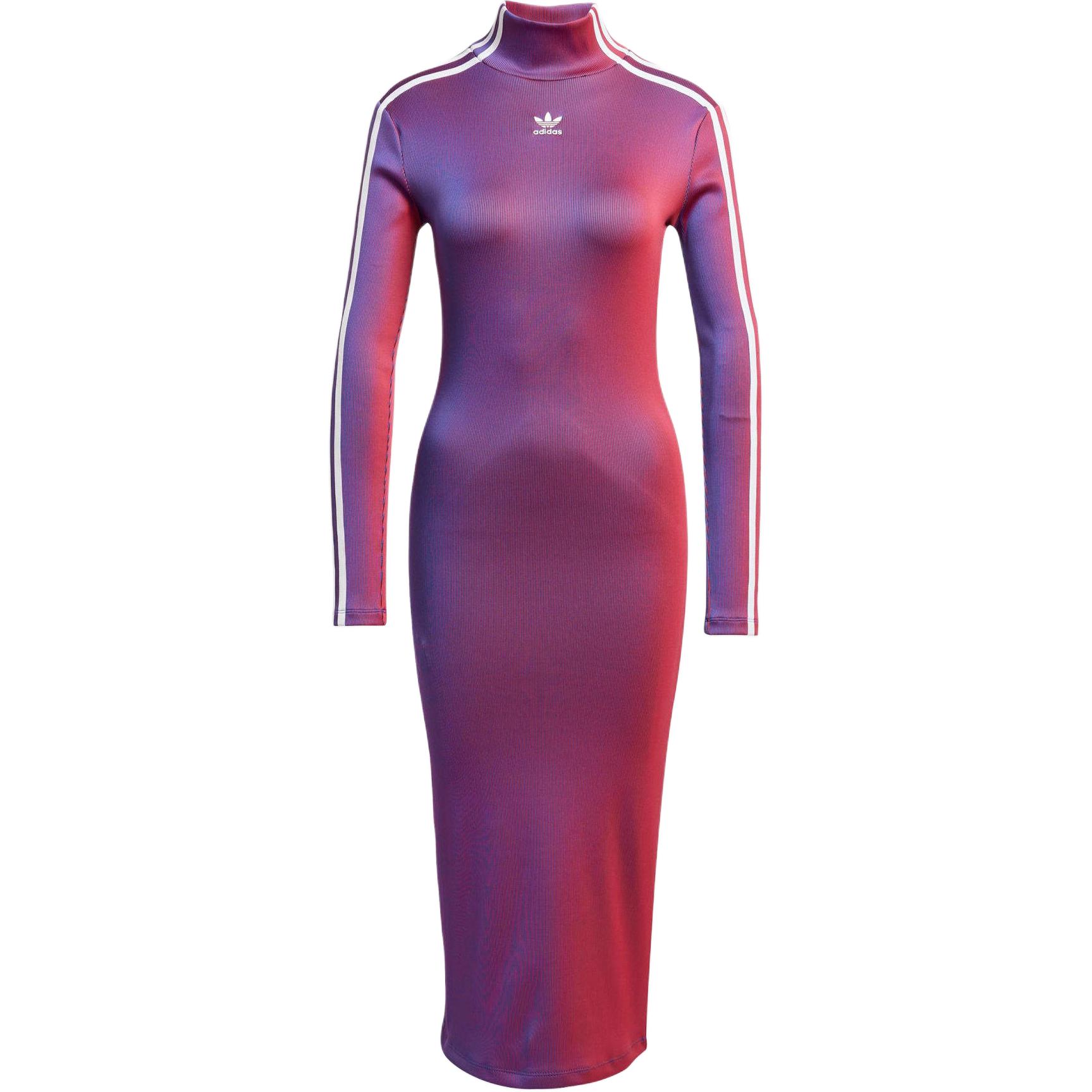 adidas Rasant Ripp Langarmkleid Multicolor Damen Kleider Mehrfarbig JW9745 M von Joom DACH