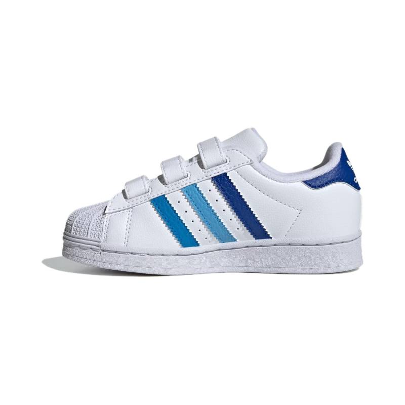 adidas Superstar CF C Weiß Königsblau Burst Kinder Sneaker Wolkenweiß Halbblau-Burst IF3577 30 von Joom DACH