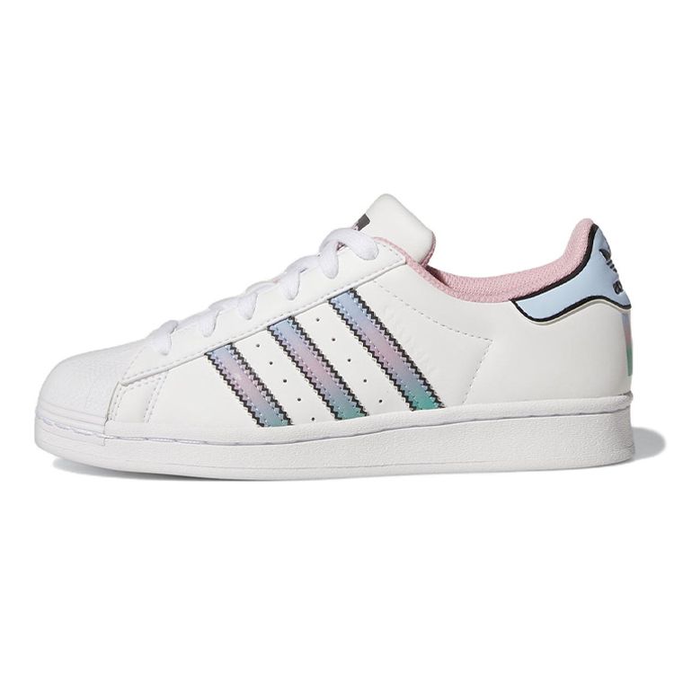 Adidas Superstar J Weiß Hellrosa Kinder Sneaker Cloud-Weiß Himmelblau HQ1126 38 von Joom DACH