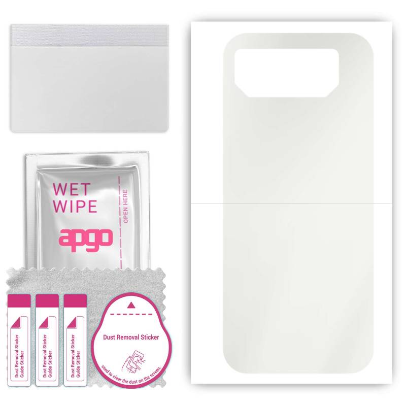 apgo MATTE Protective Skin Sticker for the back compatible with Asus ROG Phone 6, Wrap Film, Hydrogel Film, Flexible, Soft TPU with positioning layer von Joom DACH