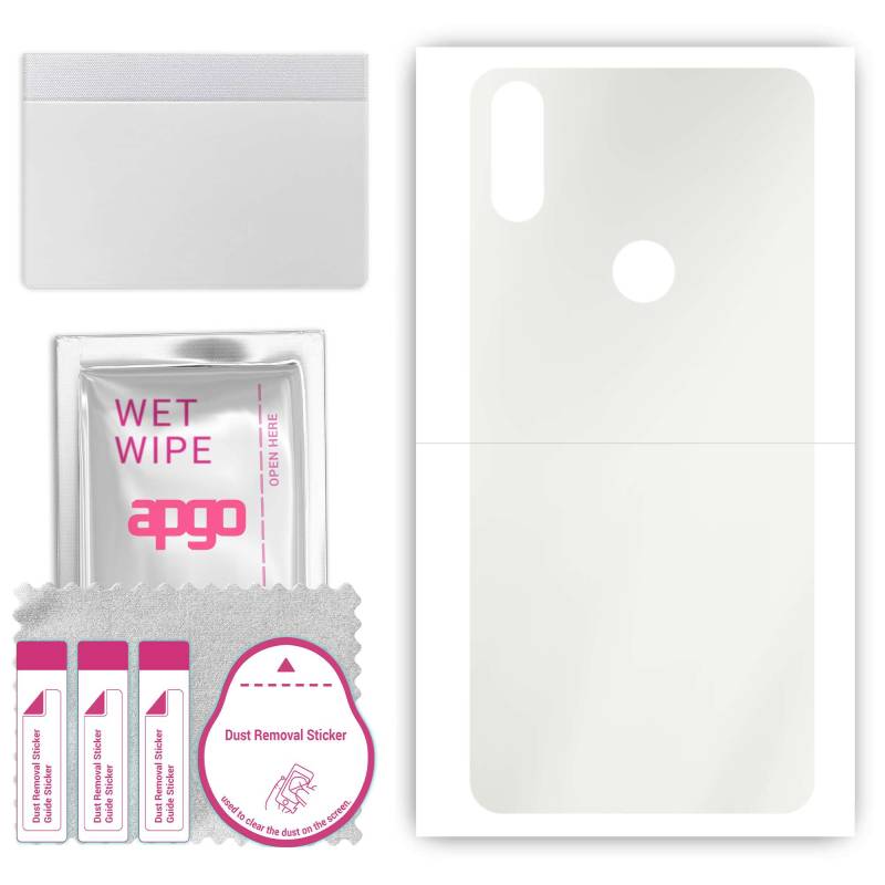 apgo MATTE Protective Skin Sticker for the back compatible with Doogee Y8, Wrap Film, Hydrogel Film, Flexible, Soft TPU with positioning layer easy in von Joom DACH