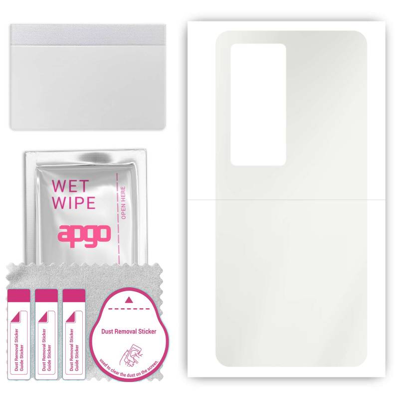 apgo MATTE Protective Skin Sticker for the back compatible with Vivo IQOO Neo5S, Wrap Film, Hydrogel Film, Flexible, Soft TPU with positioning layer e von Joom DACH