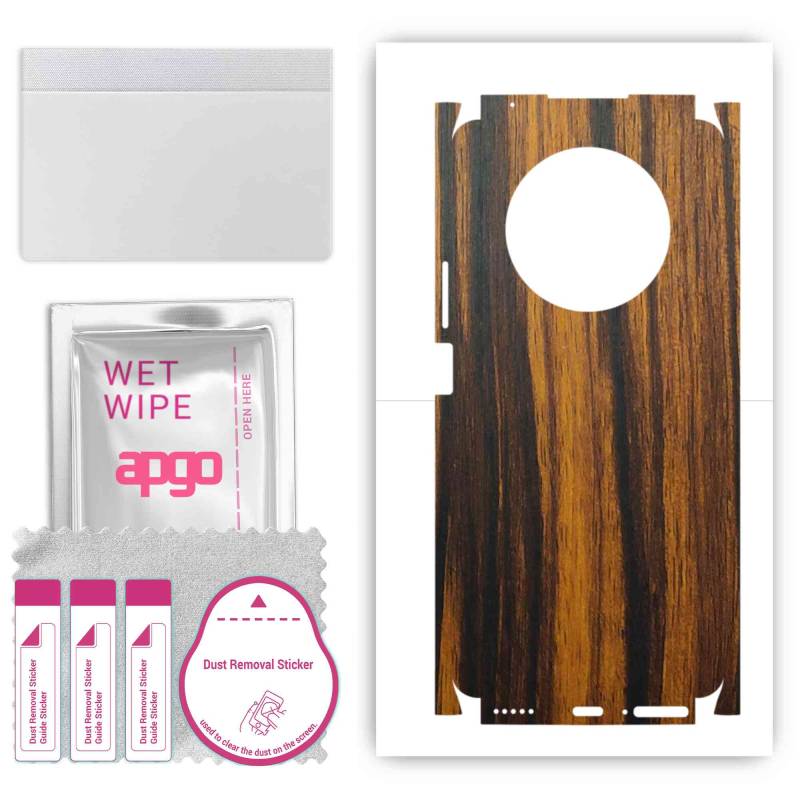 apgo Protective Skin Sticker for the back+sides compatible with Honor X9, Full Wrap Film, Foil, Vinyl - Pattern Tigerwood von Joom DACH
