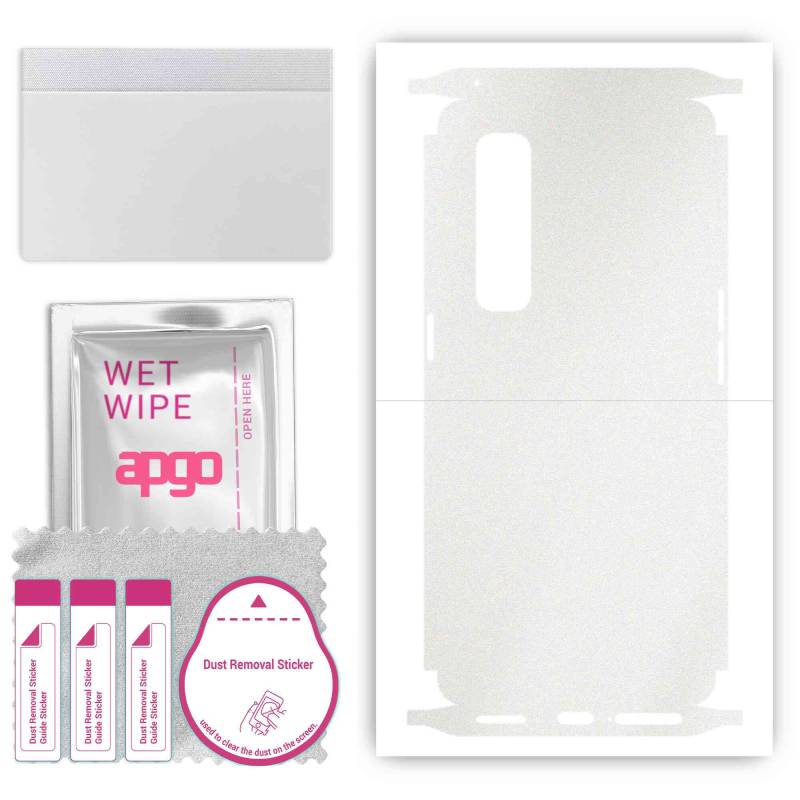 apgo Protective Skin Sticker for the back+sides compatible with Oppo Find X2 Pro, Full Wrap Film, Foil, Vinyl - Pattern Matte Transparent von Joom DACH