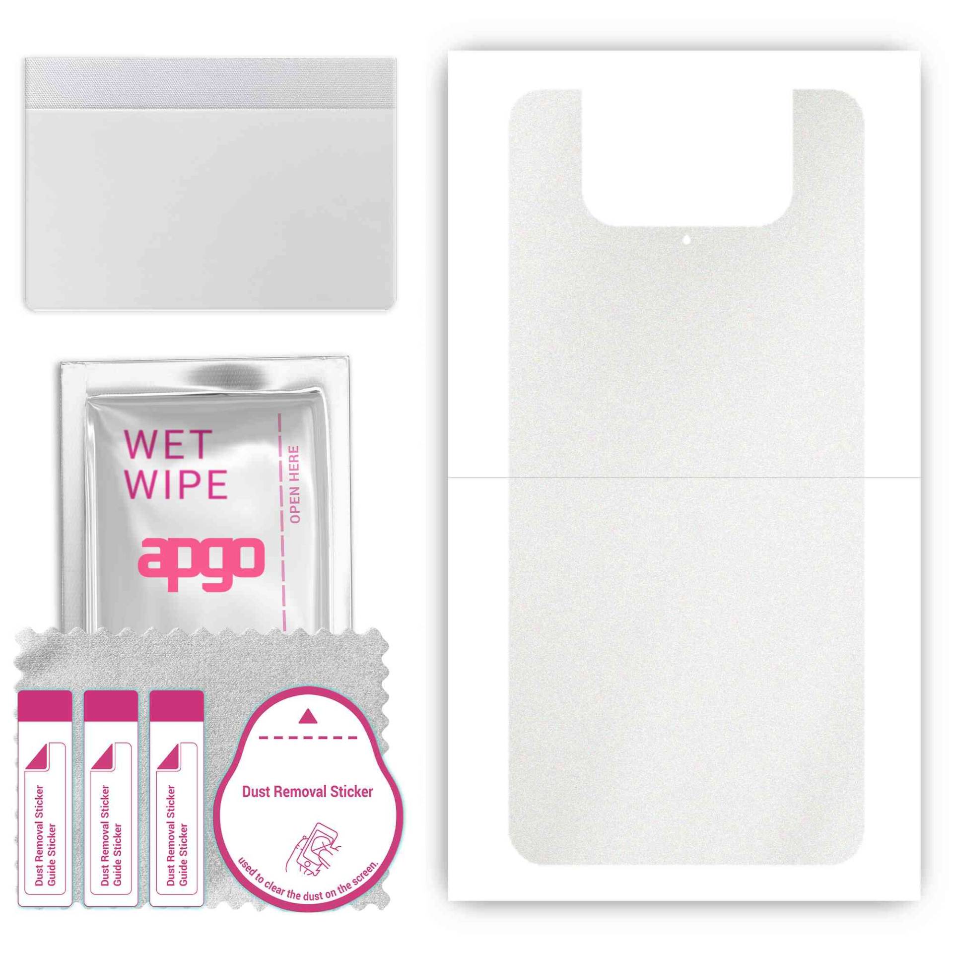 apgo Protective Skin Sticker for the back compatible with Asus ZenFone 8 Flip, Wrap Film, Foil, Vinyl - Pattern Matte Transparent von Joom DACH