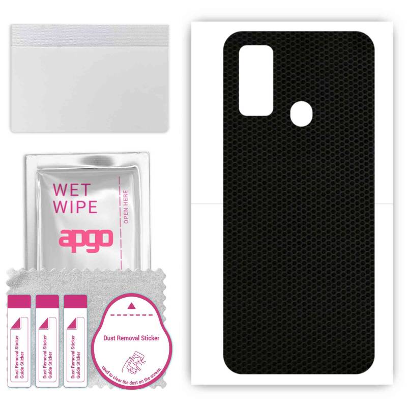apgo Skin Schutzfolie für die Rückseite kompatibel mit Doogee N30, Wrap Film, Folie, Vinyl - Pattern Matrix von Joom DACH