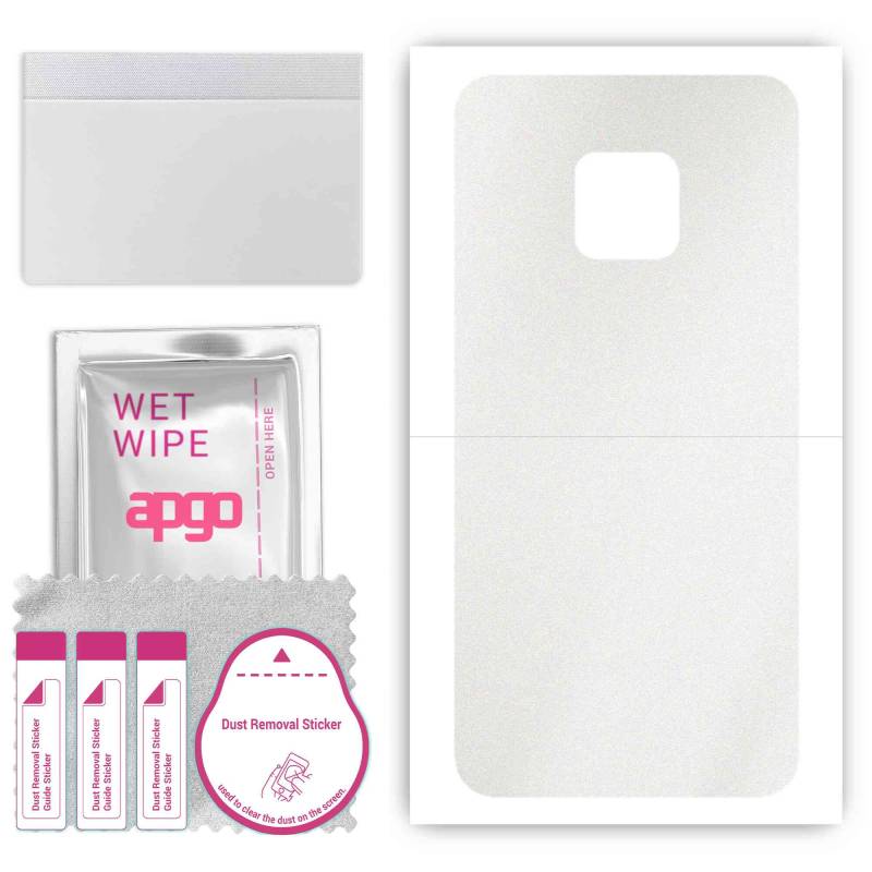 apgo Protective Skin Sticker for the back compatible with Huawei Mate 20 Pro, Wrap Film, Foil, Vinyl - Pattern Matte Transparent von Joom DACH