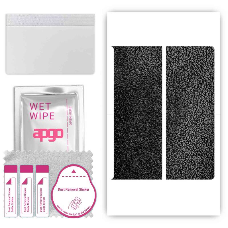 apgo Protective Skin Sticker for the back compatible with Huawei Mate XS 2, Wrap Film, Foil, Vinyl - Pattern Black Leather apgo Protective Skin Sticker for the back compatible with Huawei Mate XS 2, Wrap Film, Foil, Vinyl - Pattern Black Leather von Joom DACH