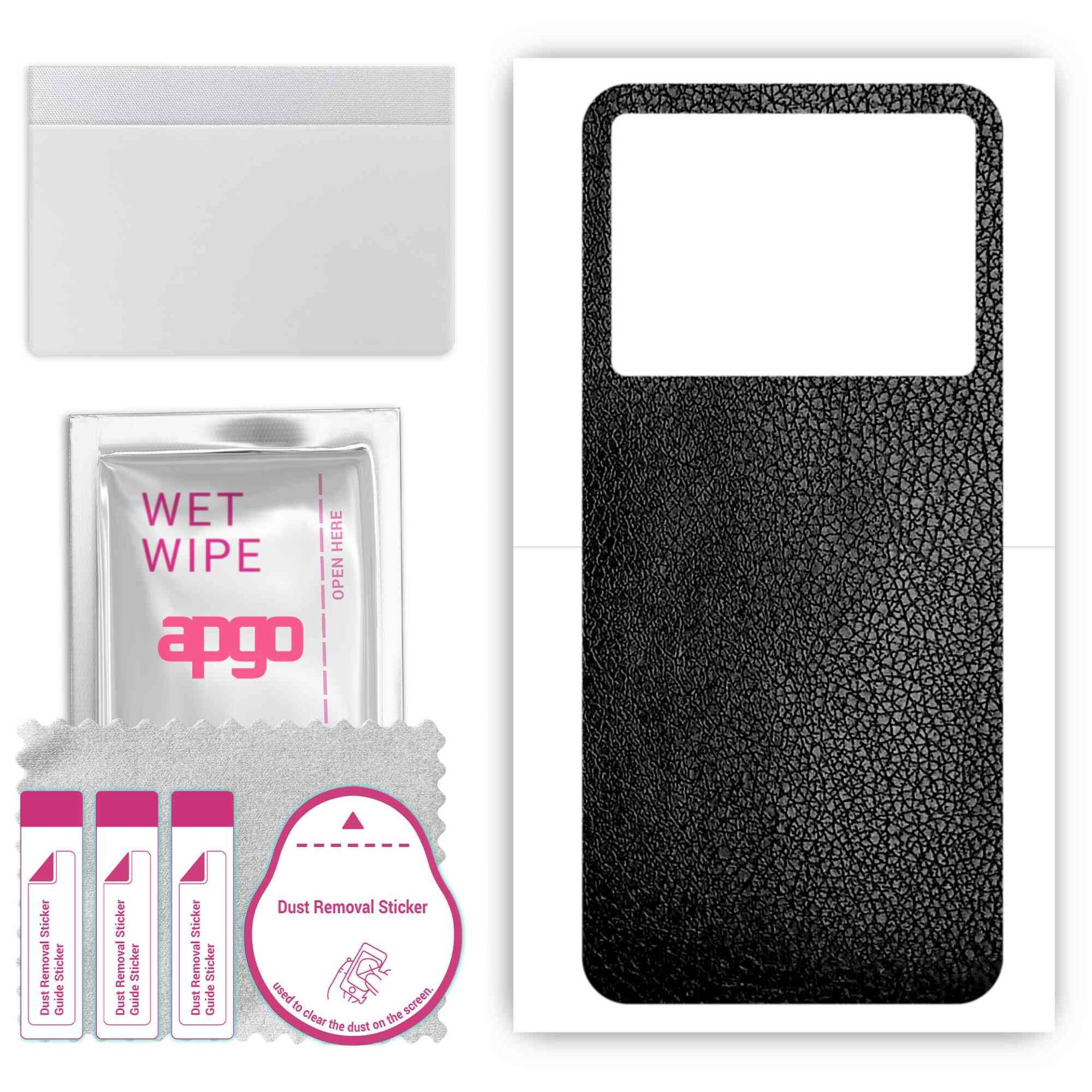 apgo Protective Skin Sticker for the back compatible with Infinix Note 12 Turbo, Wrap Film, Foil, Vinyl - Pattern Black Leather apgo Protective Skin Sticker for the back compatible with Infinix Note 12 Turbo, Wrap Film, Foil, Vinyl - Pattern Black Leather von Joom DACH