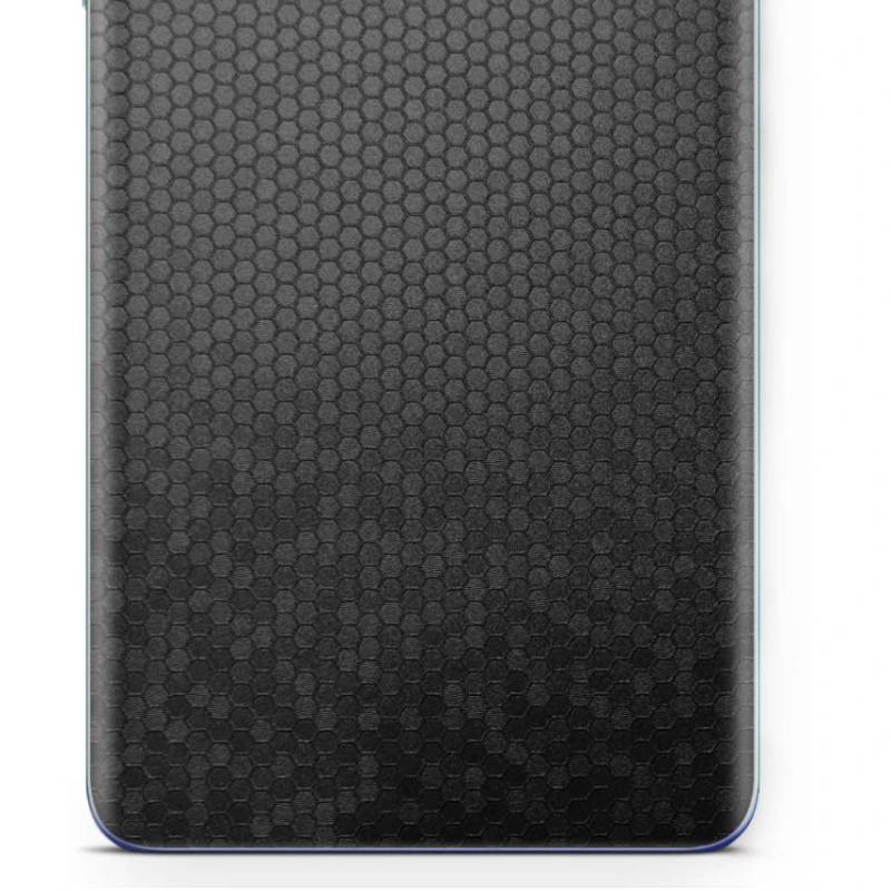 apgo Protective Skin Sticker for the back compatible with Motorola Moto G04, Wrap Film, Foil, Vinyl - Pattern Black Honeycomb von Joom DACH