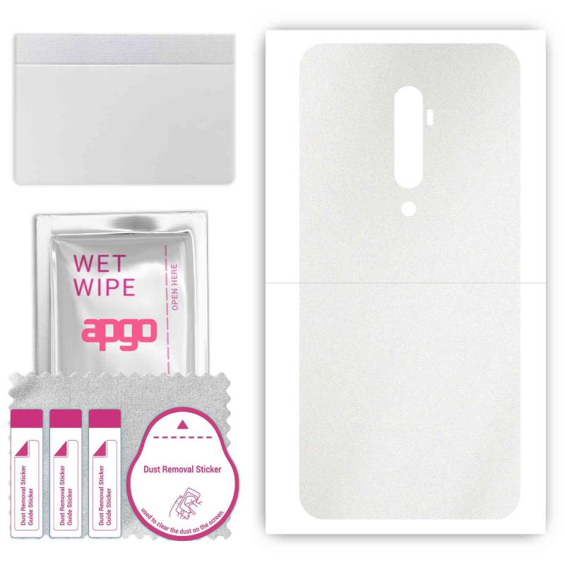 apgo Protective Skin Sticker for the back compatible with Oppo Reno 10x zoom, Wrap Film, Foil, Vinyl - Pattern Matte Transparent von Joom DACH