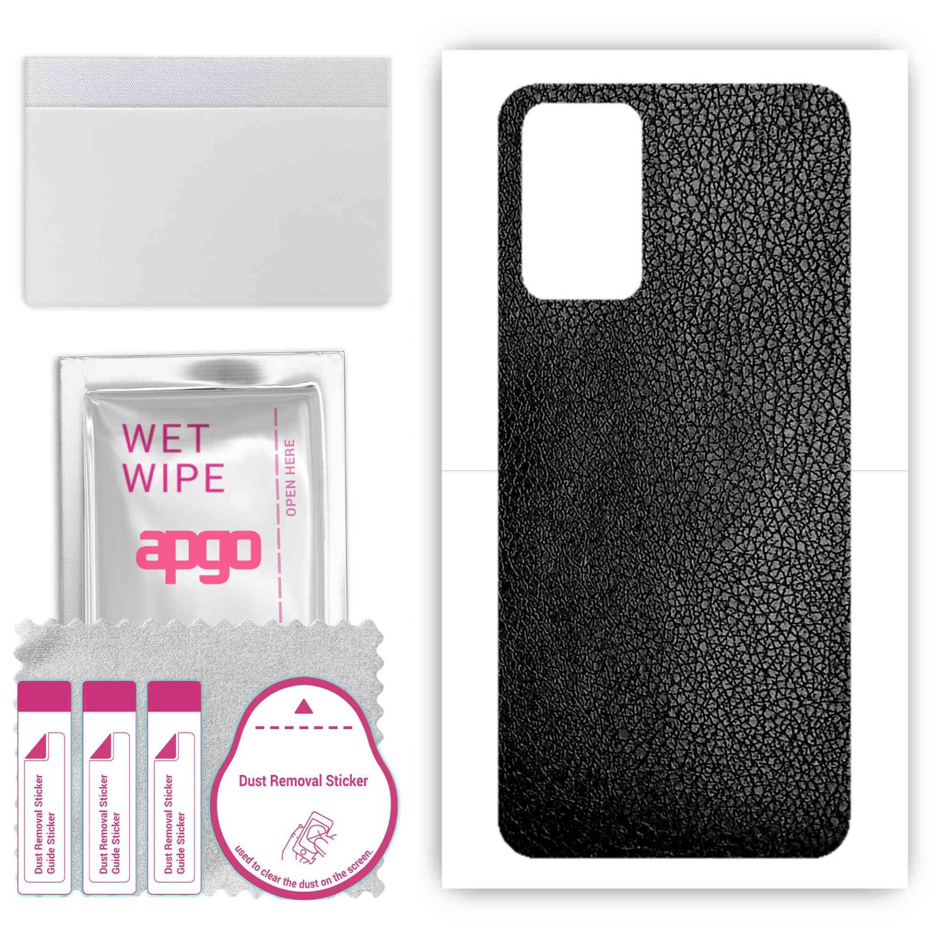 apgo Protective Skin Sticker for the back compatible with Oppo Reno 6 CPH2235, Wrap Film, Foil, Vinyl - Pattern Black Leather apgo Protective Skin Sticker for the back compatible with Oppo Reno 6 CPH2235, Wrap Film, Foil, Vinyl - Pattern Black Leather von Joom DACH