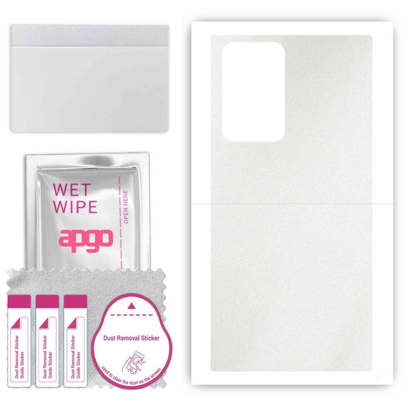 apgo Protective Skin Sticker for the back compatible with Samsung Galaxy Note20 Ultra, Wrap Film, Foil, Vinyl - Pattern Matte Transparent von Joom DACH