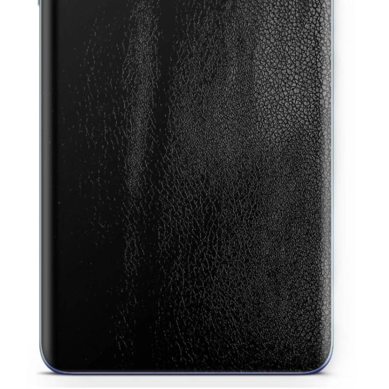 apgo Schutzfolie Skin Sticker für die Rückseite kompatibel mit Samsung Galaxy S23 FE, Wrap Film, Folie, Vinyl - Muster Schwarz Leder von Joom DACH