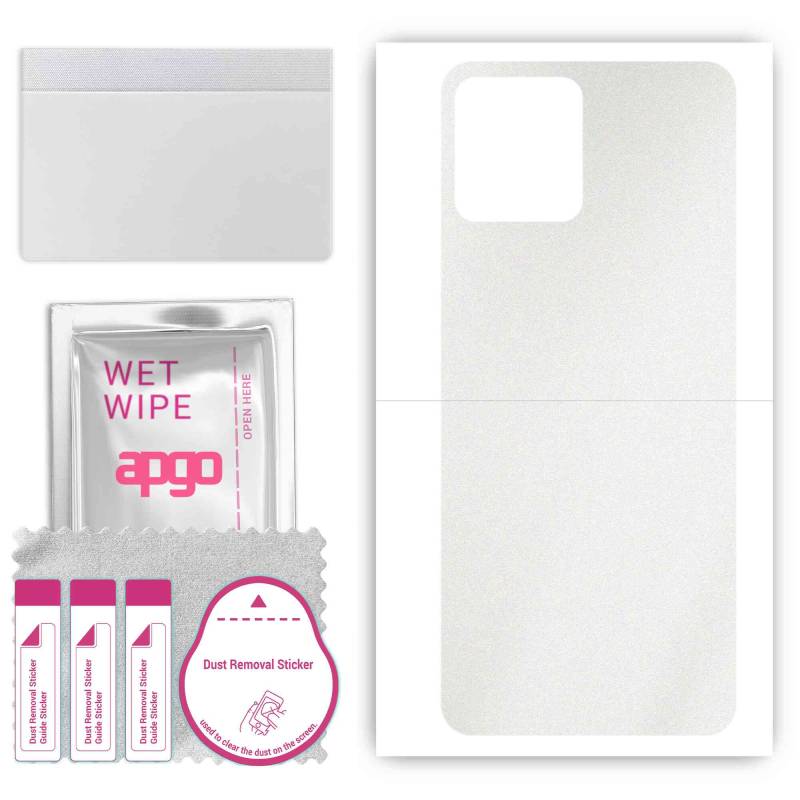 apgo Protective Skin Sticker for the back compatible with T-Mobile Revvl 6 5G, Wrap Film, Foil, Vinyl - Pattern Matte Transparent von Joom DACH