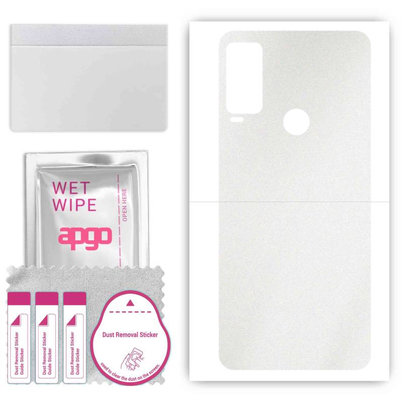 apgo Protective Skin Sticker for the back compatible with TCL 103, Wrap Film, Foil, Vinyl - Pattern Matte Transparent von Joom DACH