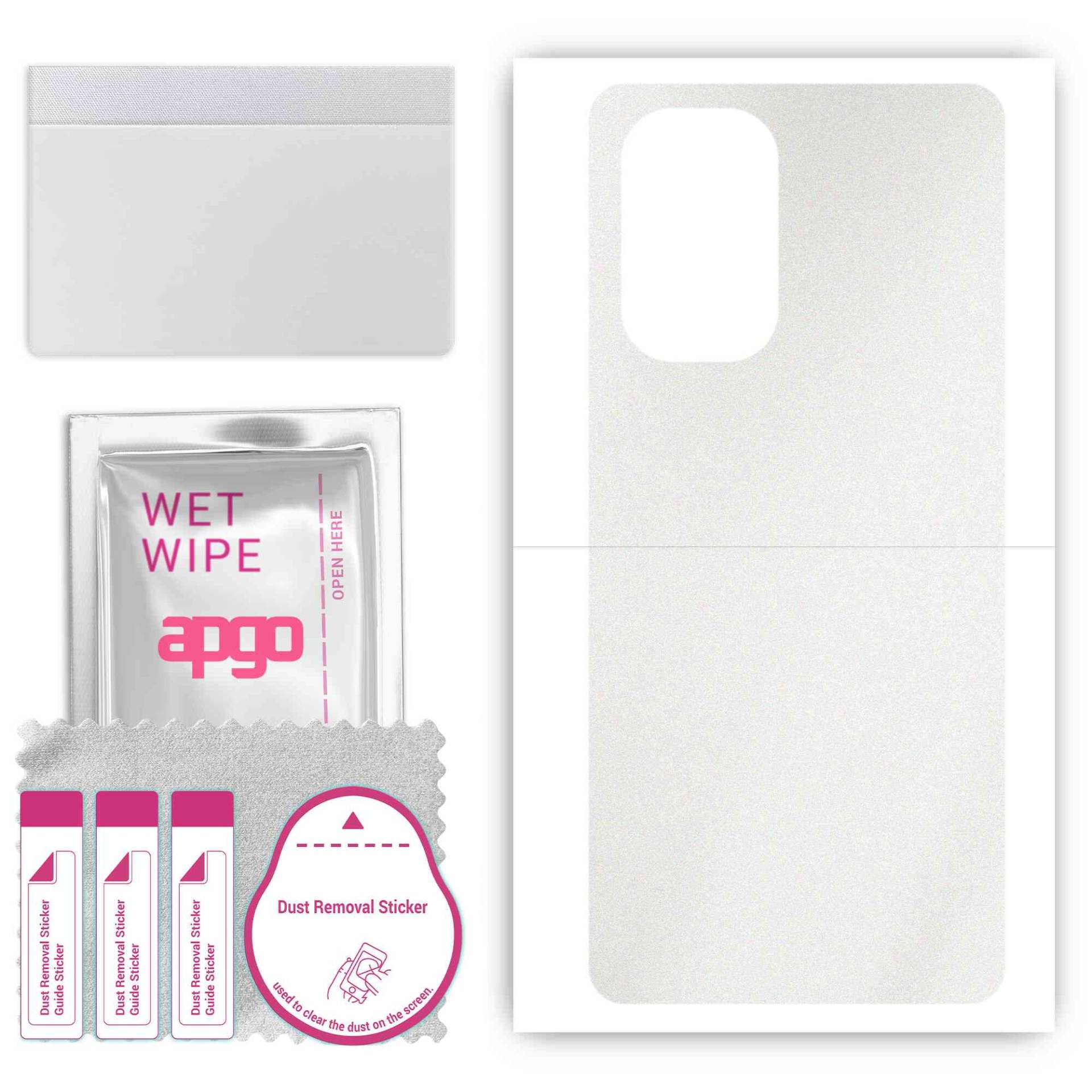 apgo Protective Skin Sticker for the back compatible with Ulefone Note 13P, Wrap Film, Foil, Vinyl - Pattern Matte Transparent von Joom DACH