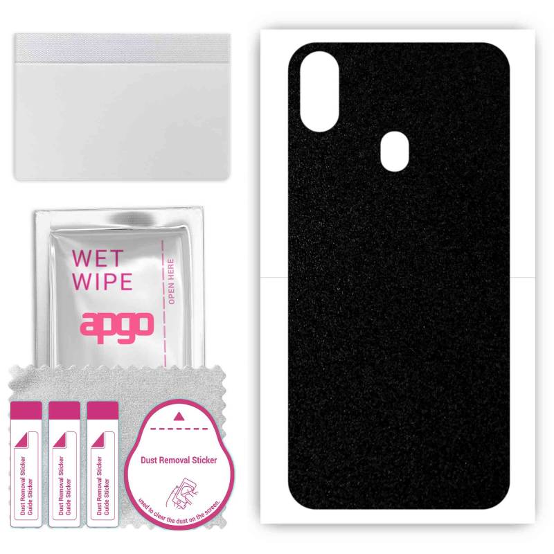 apgo Protective Skin Sticker for the back compatible with Ulefone X, Wrap Film, Foil, Vinyl - Pattern Matte Black von Joom DACH