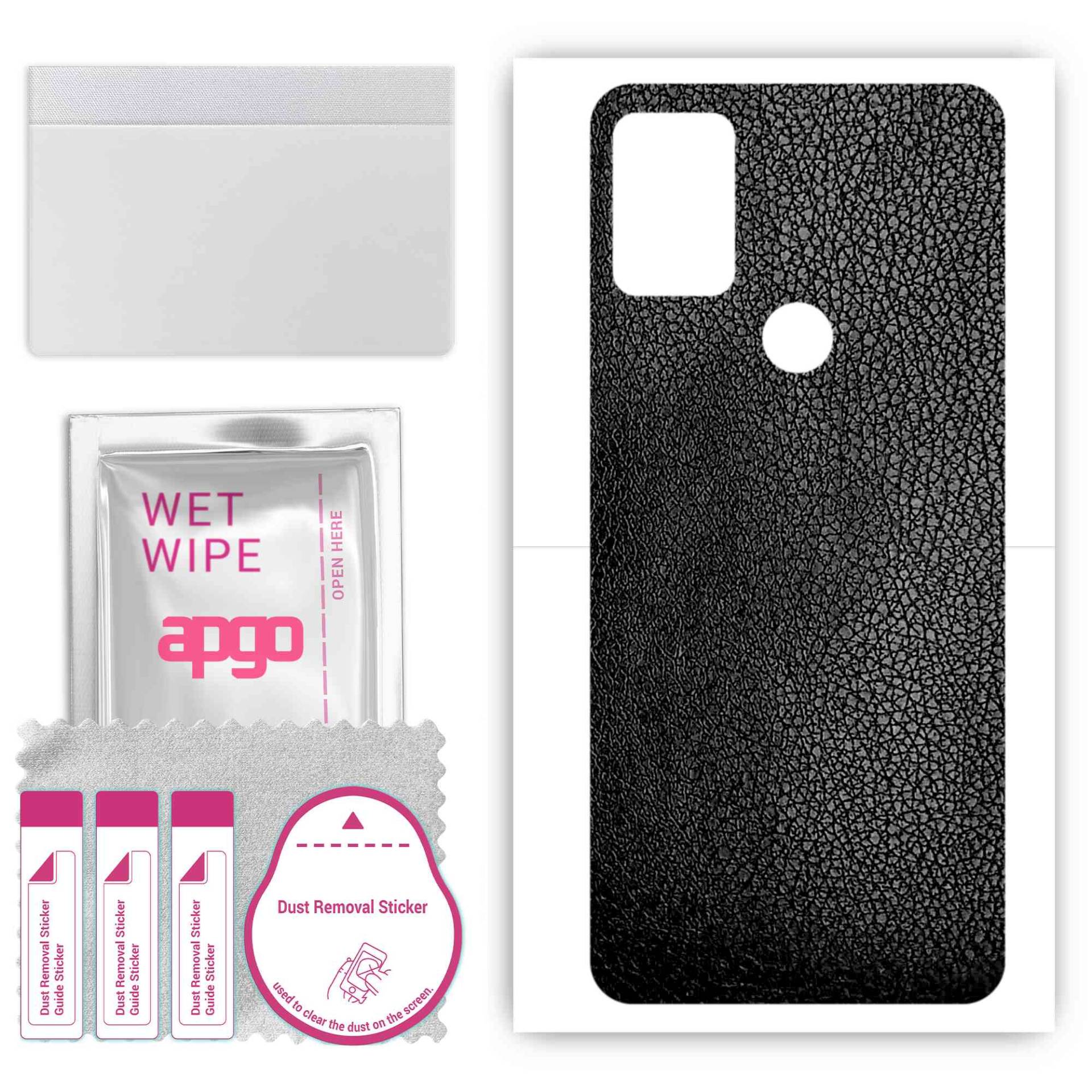 apgo Protective Skin Sticker for the back compatible with Umidigi A9, Wrap Film, Foil, Vinyl - Pattern Black Leather apgo Protective Skin Sticker for the back compatible with Umidigi A9, Wrap Film, Foil, Vinyl - Pattern Black Leather von Joom DACH