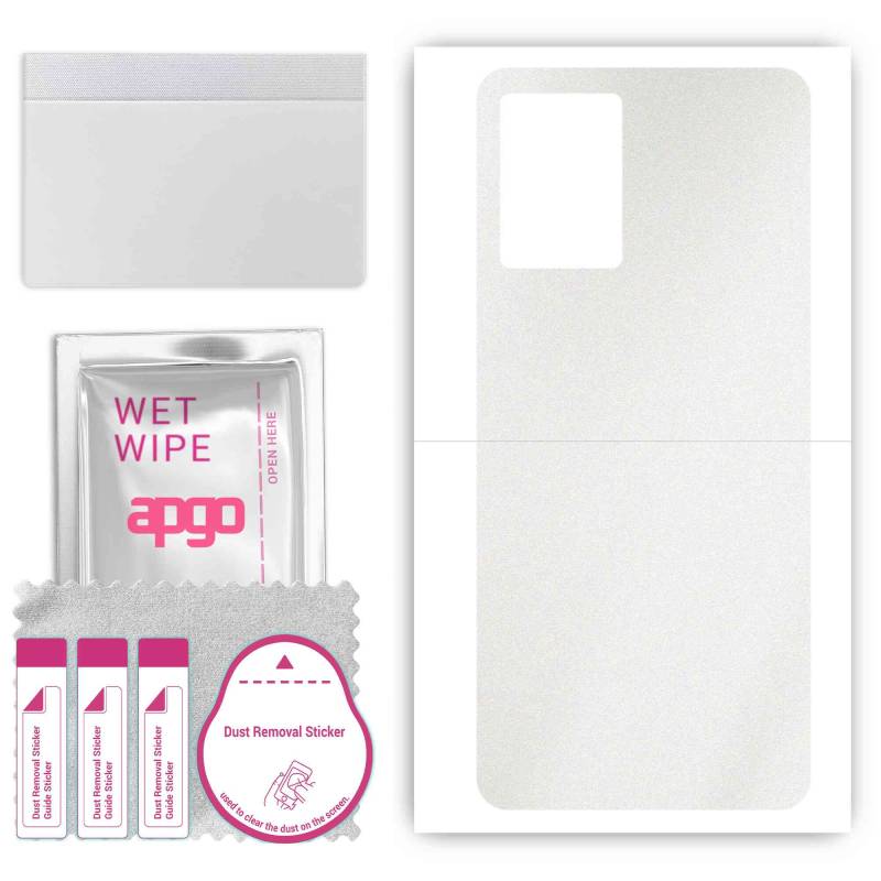 apgo Protective Skin Sticker for the back compatible with Vivo S10 Pro, Wrap Film, Foil, Vinyl - Pattern Matte Transparent von Joom DACH