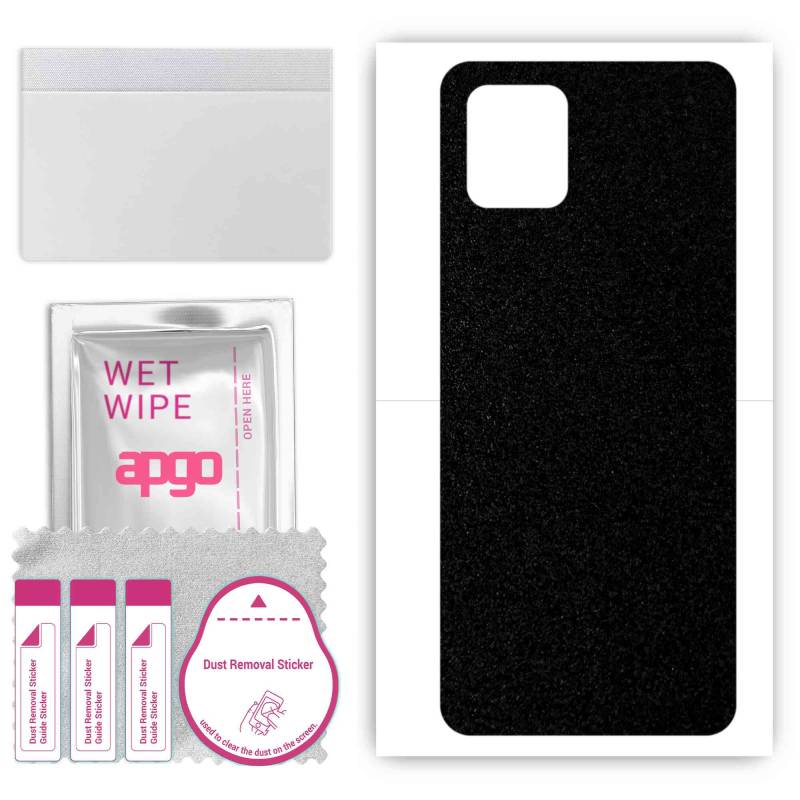apgo Schutzfolie Skin Sticker für die Rückseite kompatibel mit Vivo V20 2021, Wrap Film, Folie, Vinyl - Muster Matt Schwarz von Joom DACH