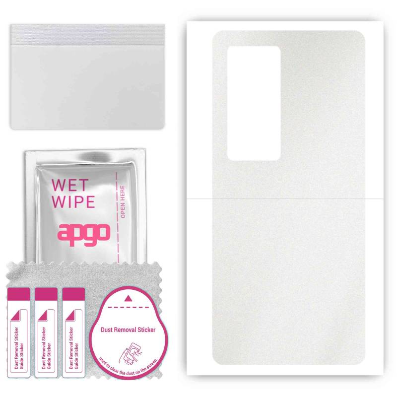 apgo Protective Skin Sticker for the back compatible with Vivo X60t Pro Plus, Wrap Film, Foil, Vinyl - Pattern Matte Transparent von Joom DACH