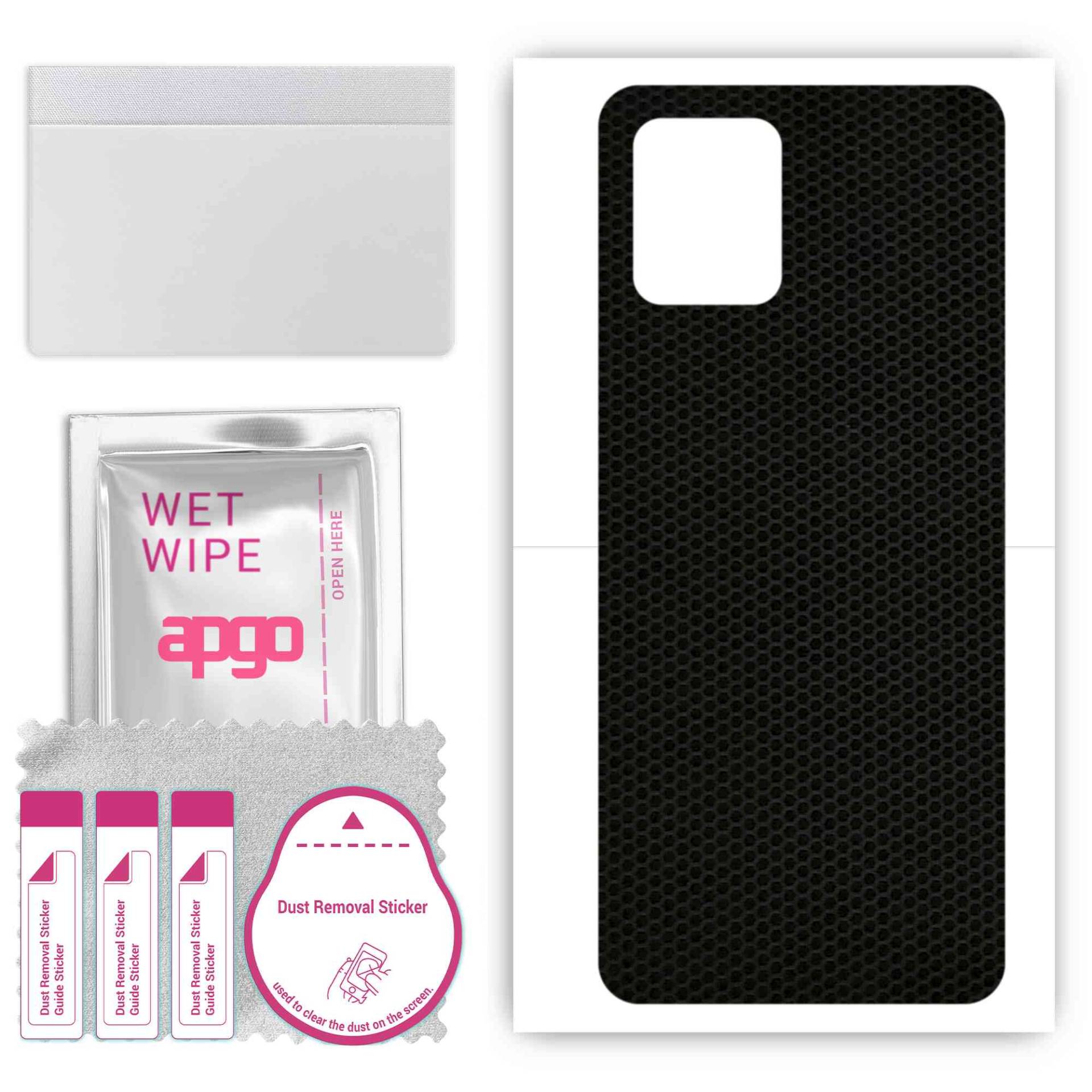 apgo Protective Skin Sticker for the back compatible with Vivo Y15C, Wrap Film, Foil, Vinyl - Pattern Matrix von Joom DACH