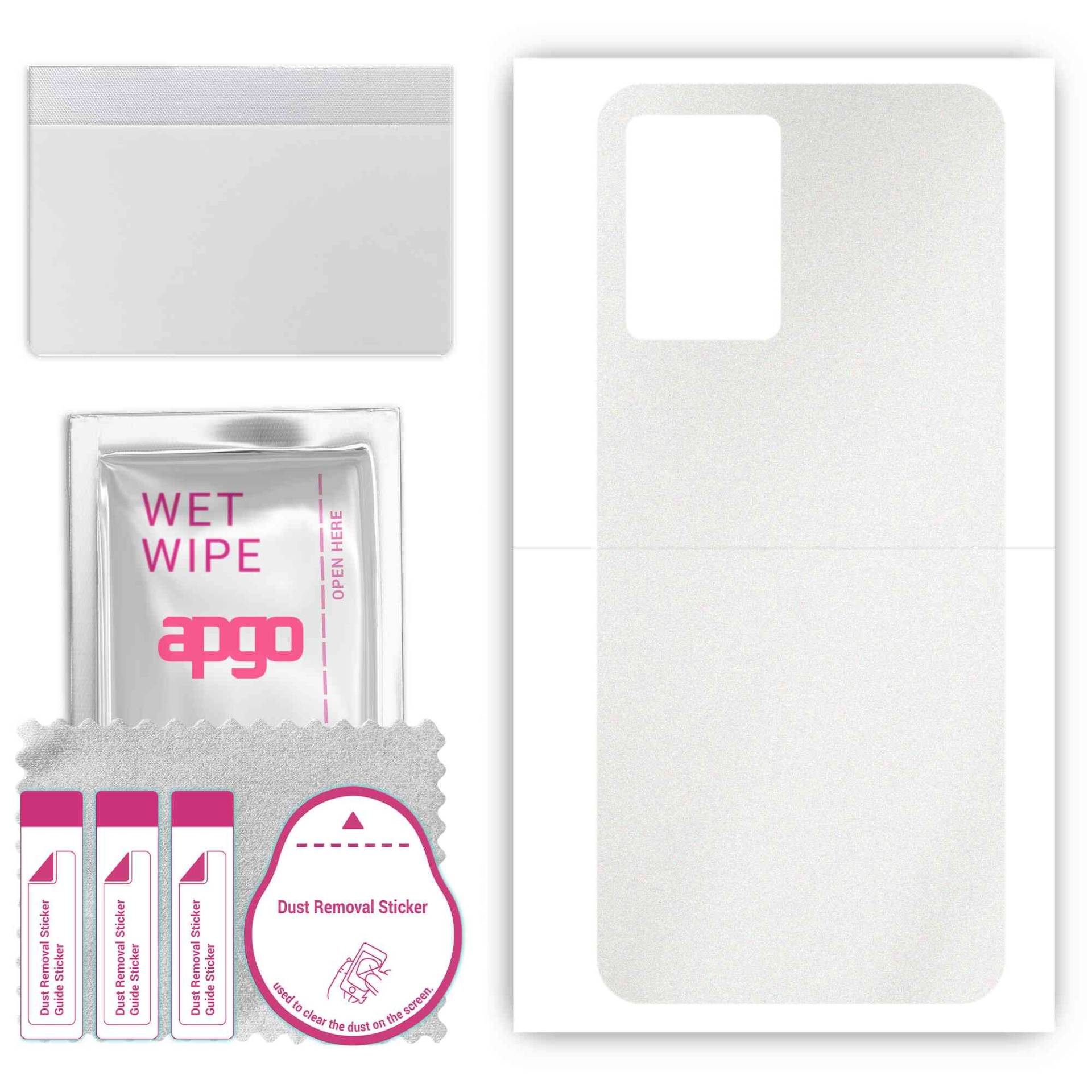 apgo Protective Skin Sticker for the back compatible with Vivo Y55s 2021, Wrap Film, Foil, Vinyl - Pattern Matte Transparent von Joom DACH