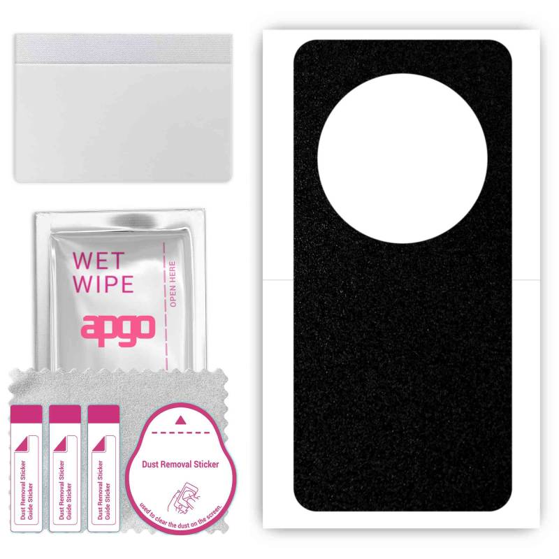 apgo Protective Skin Sticker for the back compatible with Xiaomi 13 Ultra, Wrap Film, Foil, Vinyl - Pattern Matte Black von Joom DACH