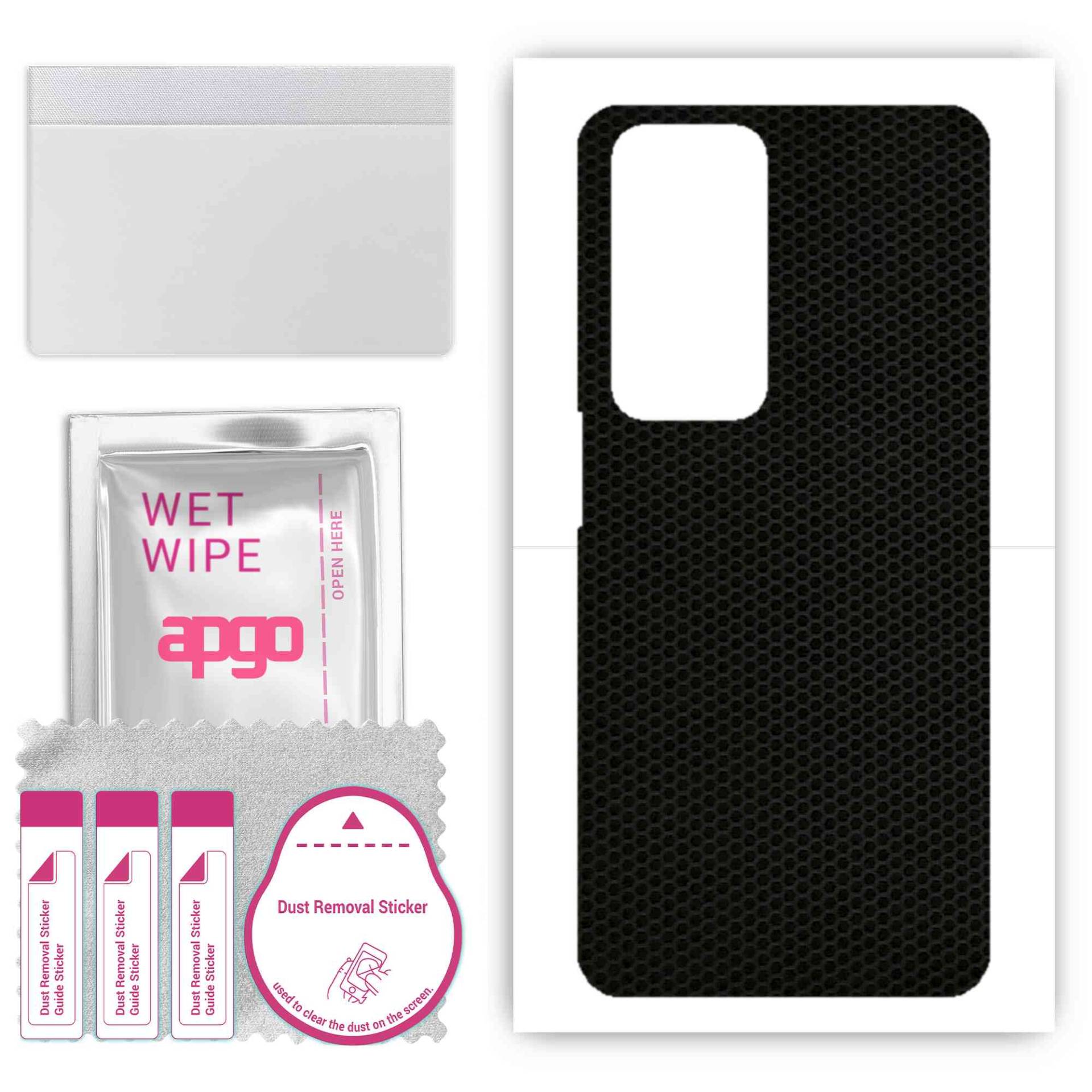 apgo Protective Skin Sticker for the back compatible with Xiaomi Redmi 10 2022, Wrap Film, Foil, Vinyl - Pattern Matrix von Joom DACH