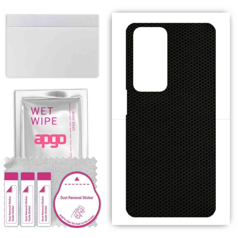 apgo Protective Skin Sticker for the back compatible with Xiaomi Redmi 10 2022, Wrap Film, Foil, Vinyl - Pattern Matrix von Joom DACH