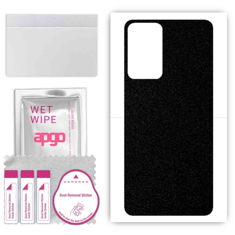 apgo Protective Skin Sticker for the back compatible with Xiaomi Redmi Note 11 Pro Plus, Wrap Film, Foil, Vinyl - Pattern Matte Black von Joom DACH