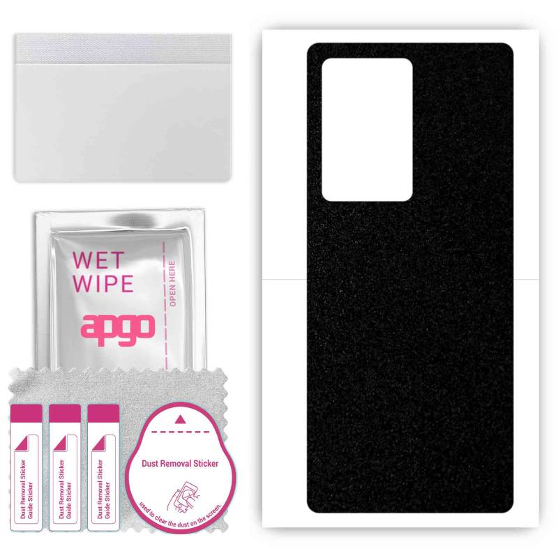 apgo Protective Skin Sticker for the back compatible with ZTE Axon 40 Pro, Wrap Film, Foil, Vinyl - Pattern Matte Black von Joom DACH