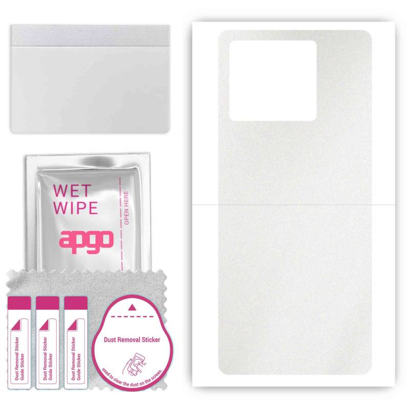 apgo Protective Skin Sticker for the back compatible with ZTE Nubia Z40S Pro, Wrap Film, Foil, Vinyl - Pattern Matte Transparent von Joom DACH