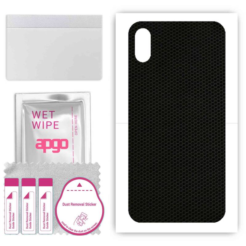 apgo Schutz Skin Sticker für die Rückseite kompatibel mit Apple iPhone XS, Wrap Film, Folie, Vinyl - Pattern Matrix apgo Schutz Skin Sticker für die Rückseite kompatibel mit Apple iPhone XS, Wrap Film, Folie, Vinyl - Pattern Matrix von Joom DACH