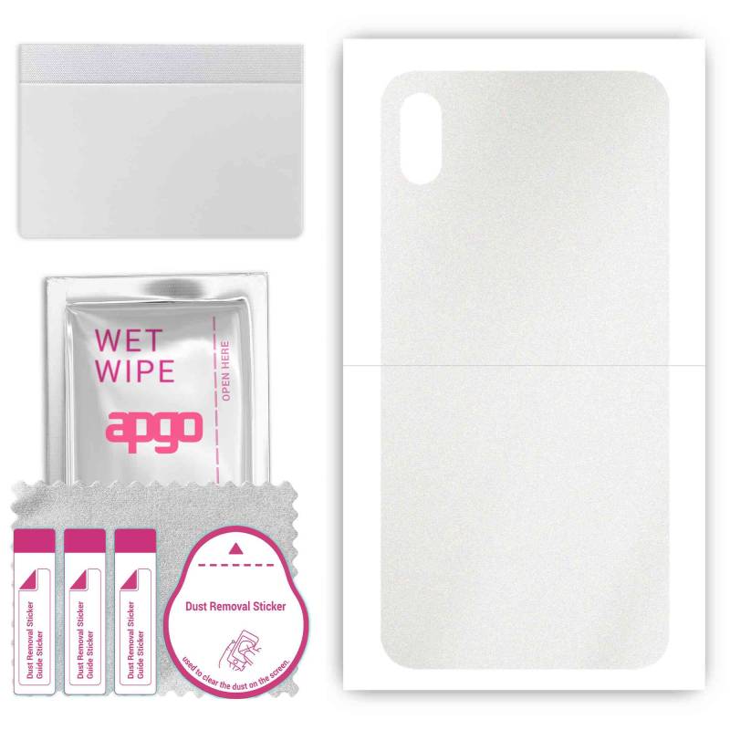 apgo Schutzfolie Skin Sticker für die Rückseite kompatibel mit Apple iPhone XS Max, Wrap Film, Folie, Vinyl - Muster Matt Transparent apgo Schutzfolie Skin Sticker für die Rückseite kompatibel mit Apple iPhone XS Max, Wrap Film, Folie, Vinyl - Muster Matt Transparent von Joom DACH